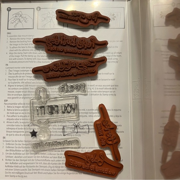 Stampin Up! A Word for You set of 6 clear mount stamp set - Picture 3 of 5